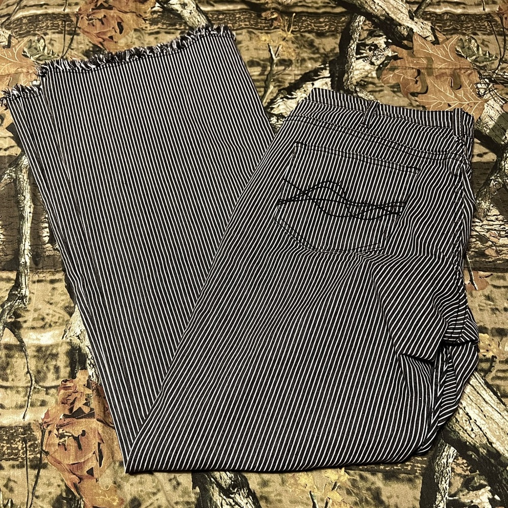 Cowgirl Tuff pin stripe ranch jeans